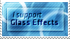 i support glass effects stamp