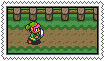 running link from zelda:alttp stamp