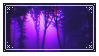 purple vaporwave forest stamp