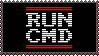 'RUN CMD' (RUN DMC parody) stamp